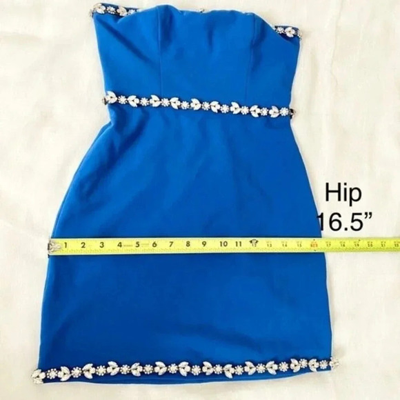 NBD Nancy Drew Mini Dress Crystal embellished - Picture 6 of 16